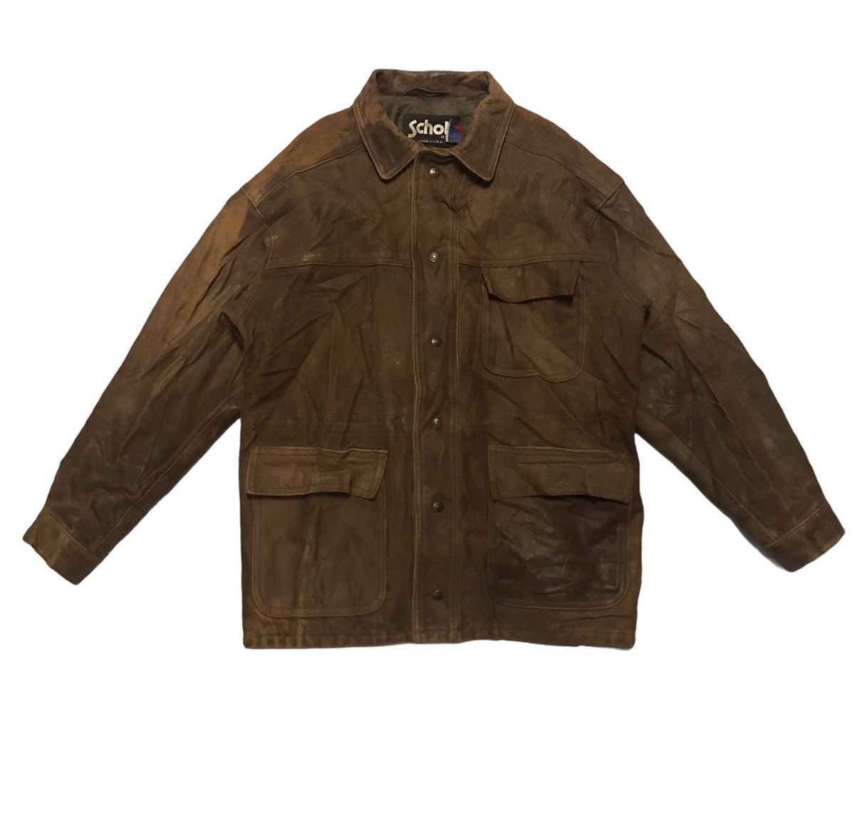 Schott Vintage Schott 3 Pocket Leather Jacket Size US M / EU 48-50 / 2 - 1 Thumbnail