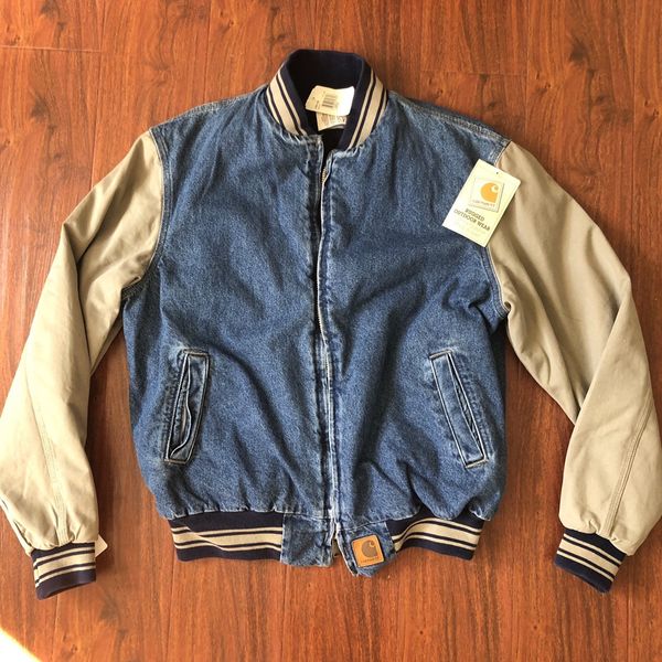 Carhartt Carhartt Denim Varsity Jacket JQ0198 | Grailed