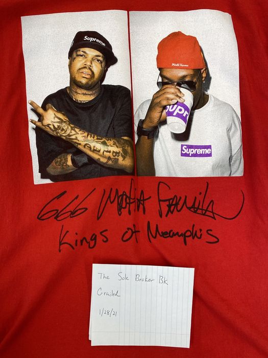 Supreme 666 hot sale mafia tee