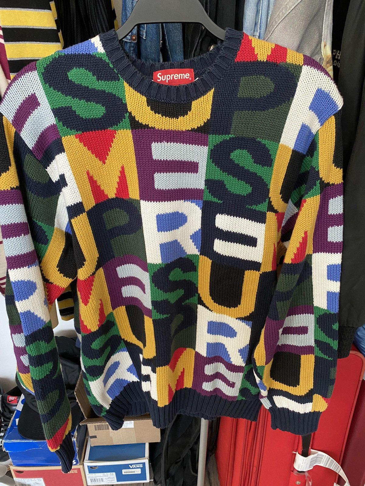 Supreme Supreme Big Letters Sweater Grailed