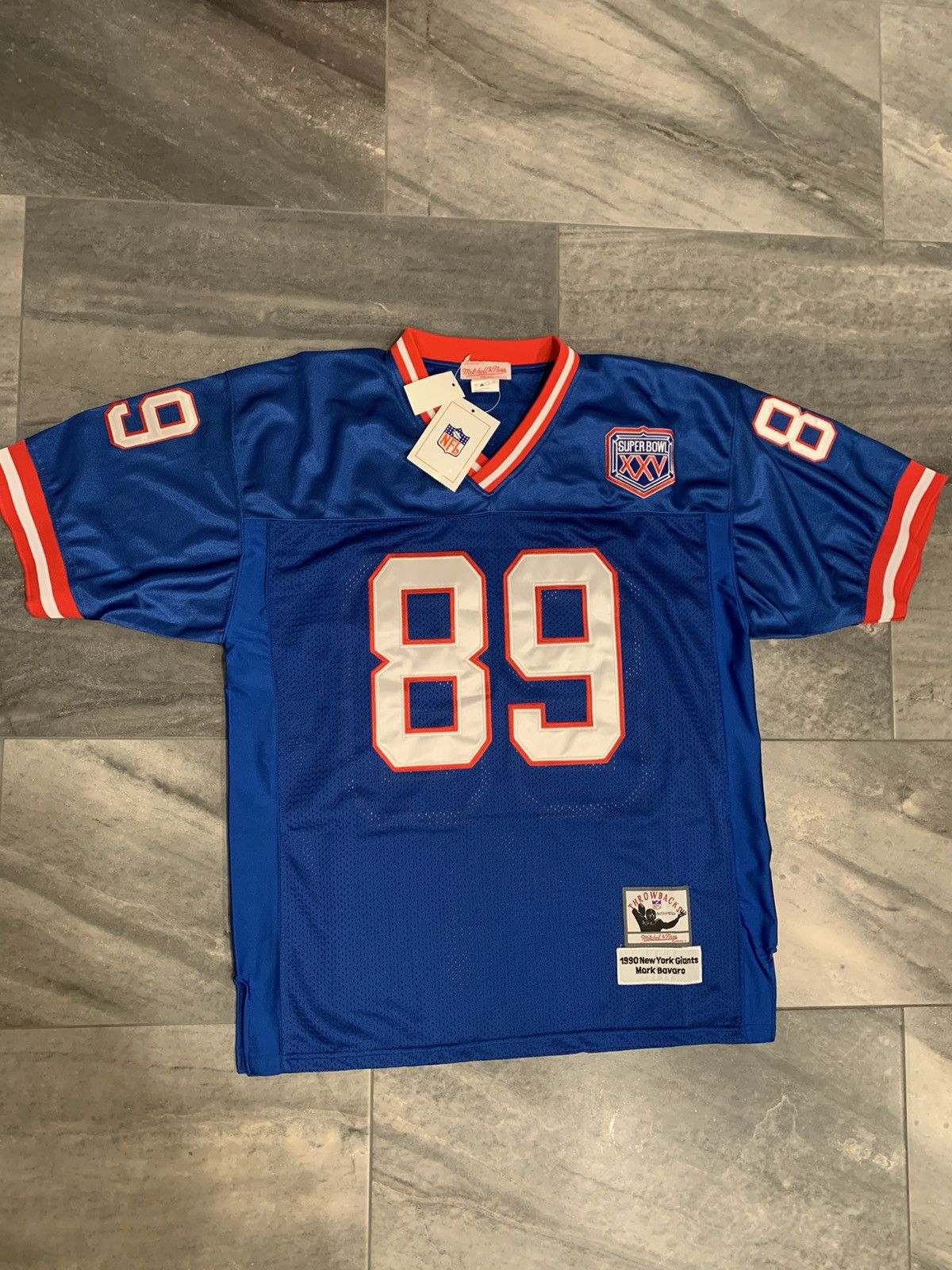 Mitchell and Ness Mark Bavaro jersey size