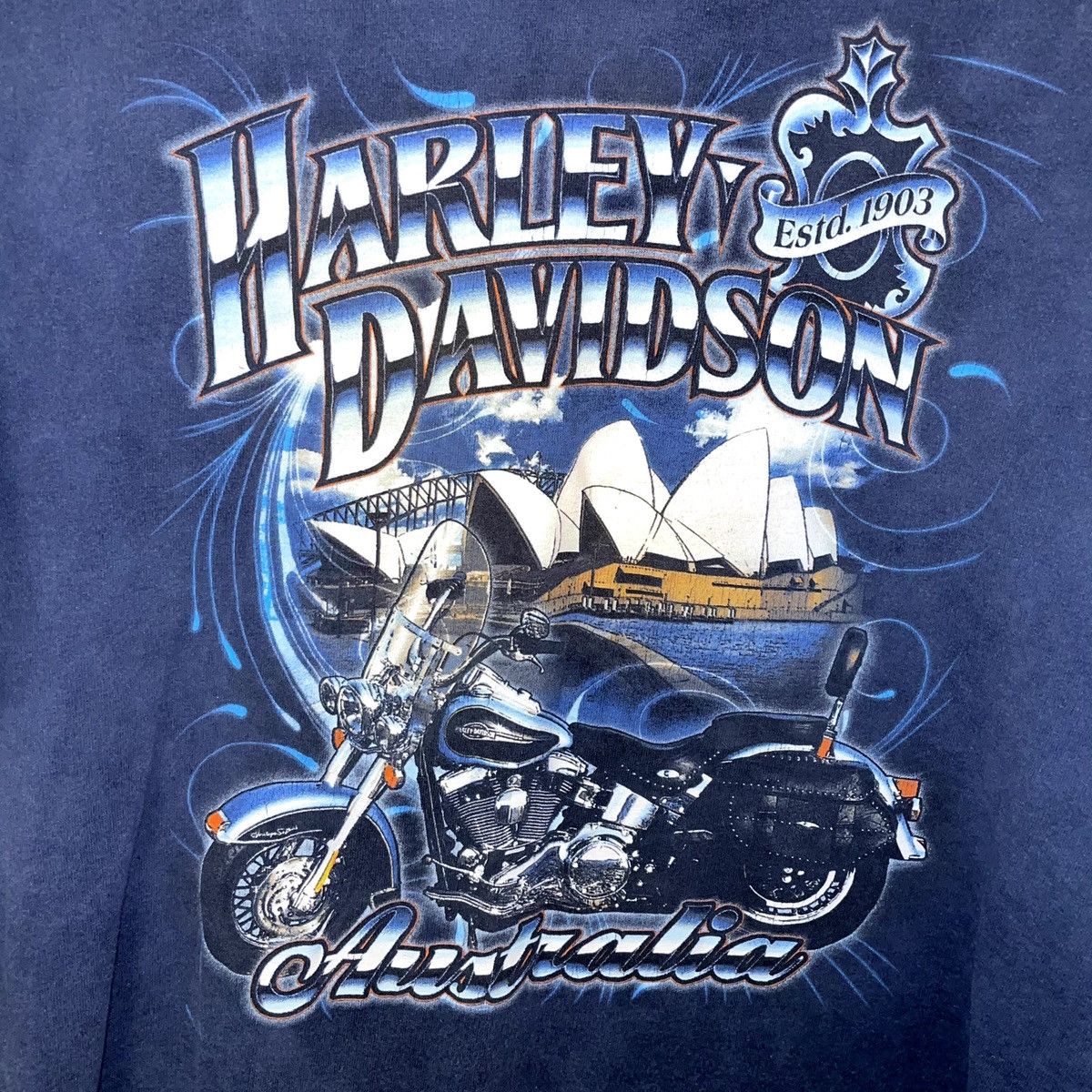 Harley Davidson × Vintage Vintage Harley Davidson Australia Tee Size US L / EU 52-54 / 3 - 1 Thumbnail