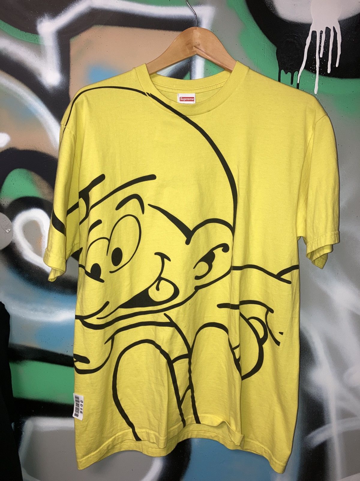 Supreme Supreme x Smurf’s Yellow Tee Shirt | Grailed