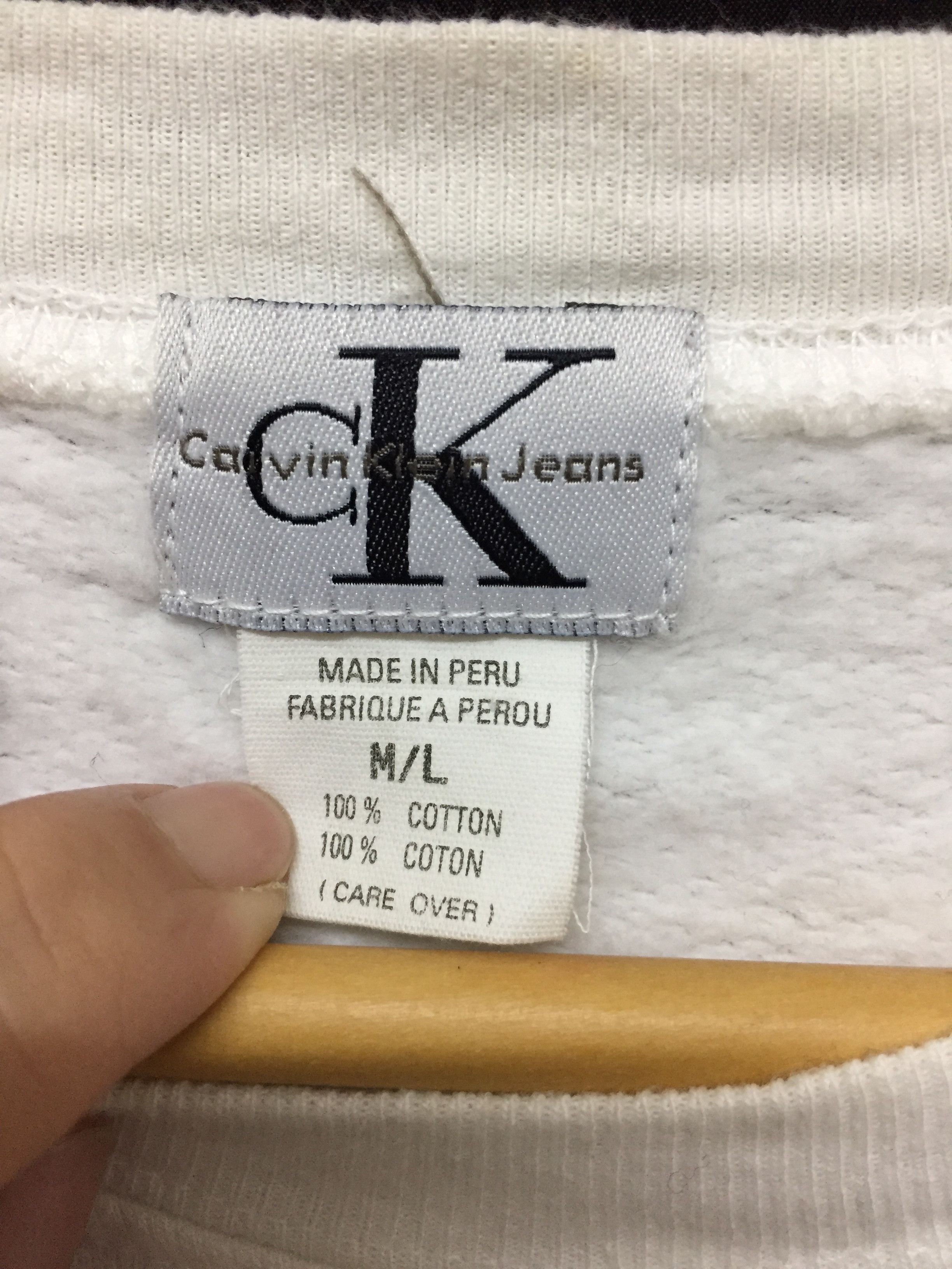Calvin Klein 90's CK Sweatshirt Big Logo classic sweatshirt Size US M / EU 48-50 / 2 - 7 Thumbnail