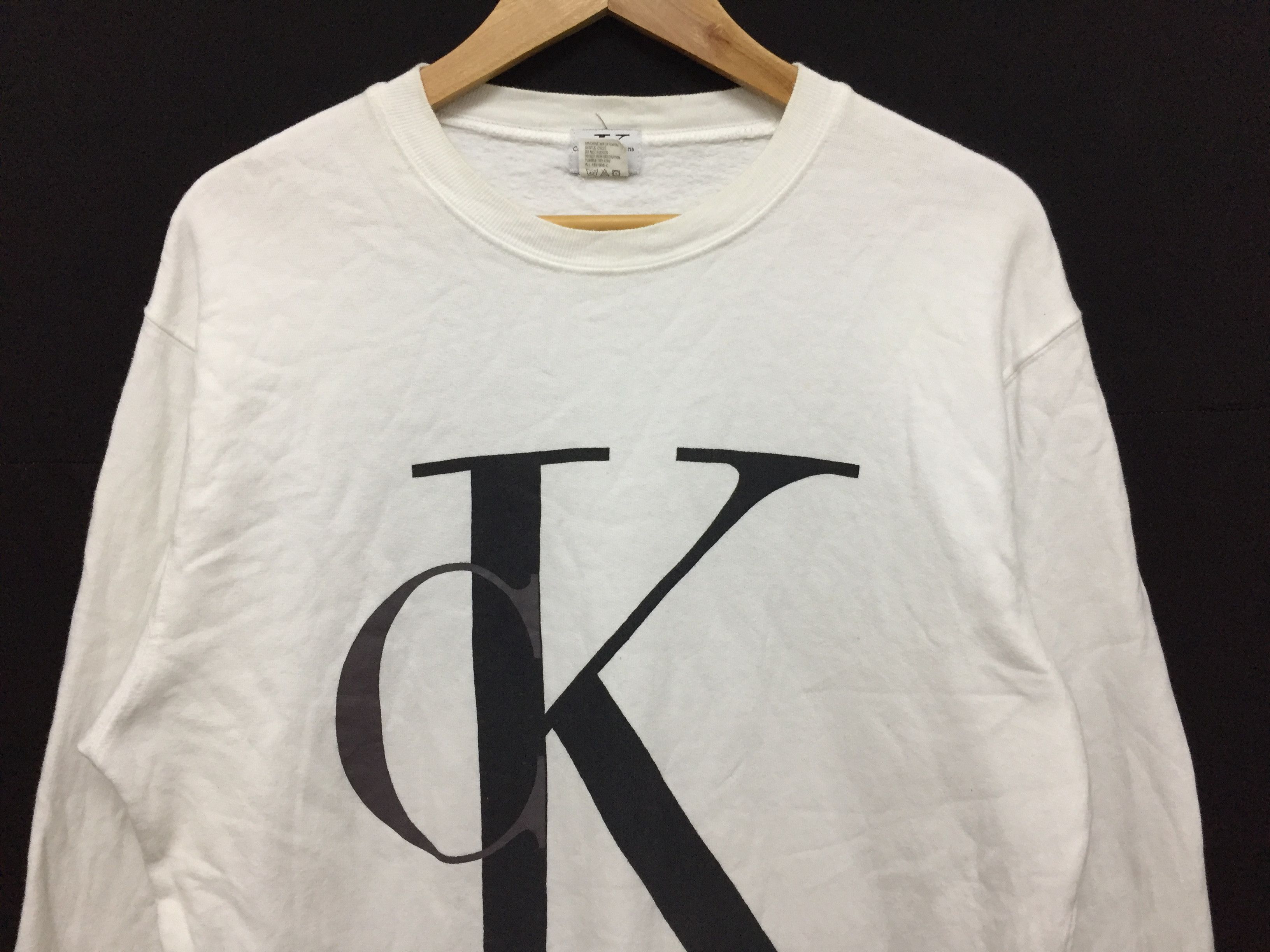 Calvin Klein 90's CK Sweatshirt Big Logo classic sweatshirt Size US M / EU 48-50 / 2 - 3 Thumbnail