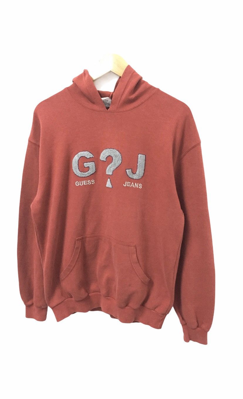 Guess 90's GUESS jeans spell out embroidered hoodie Made in USA Size US M / EU 48-50 / 2 - 1 Thumbnail