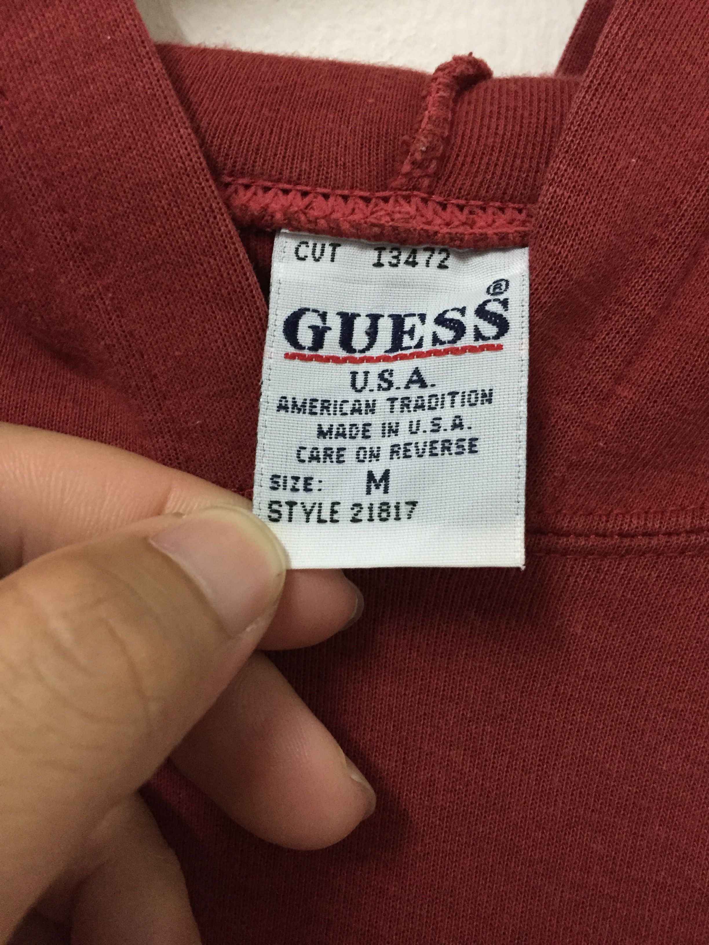 Guess 90's GUESS jeans spell out embroidered hoodie Made in USA Size US M / EU 48-50 / 2 - 7 Thumbnail