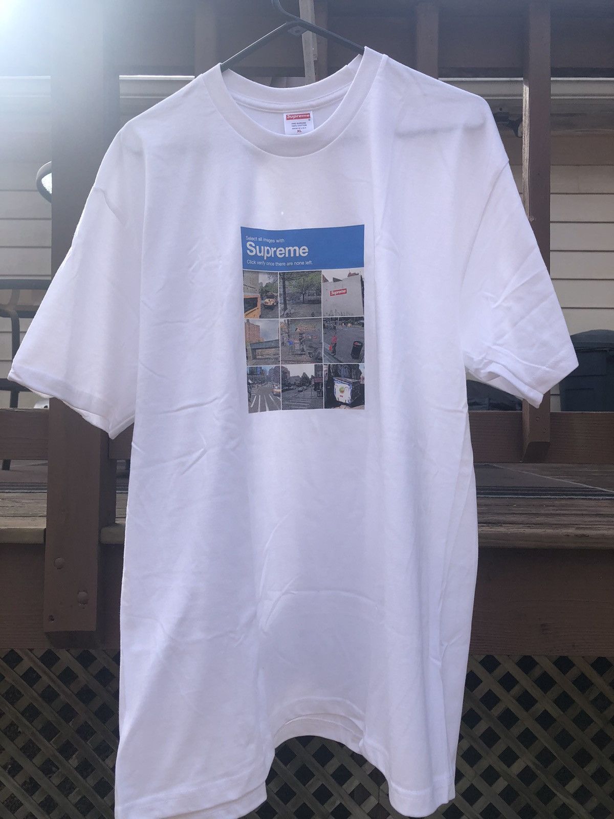 Supreme Supreme Verify Tee White XL | Grailed