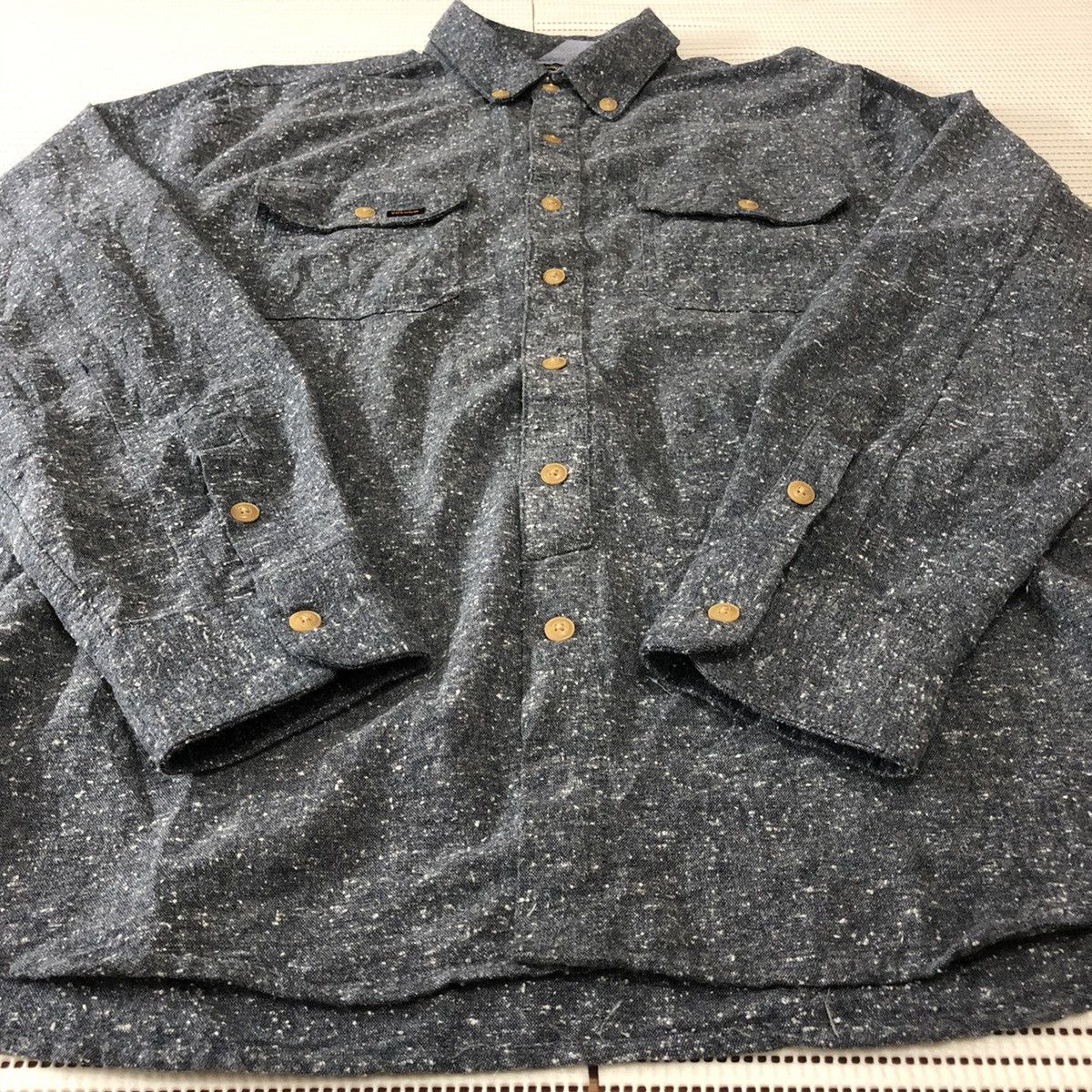 Flannel Volcom Flannel with Double Pocket Dark Grey Color Size US L / EU 52-54 / 3 - 2 Thumbnail