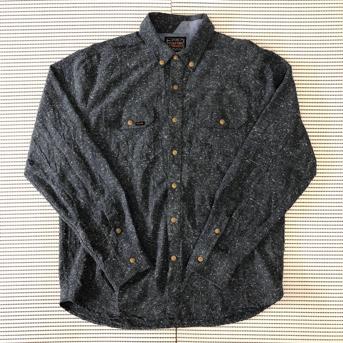 Flannel Volcom Flannel with Double Pocket Dark Grey Color Size US L / EU 52-54 / 3 - 1 Thumbnail