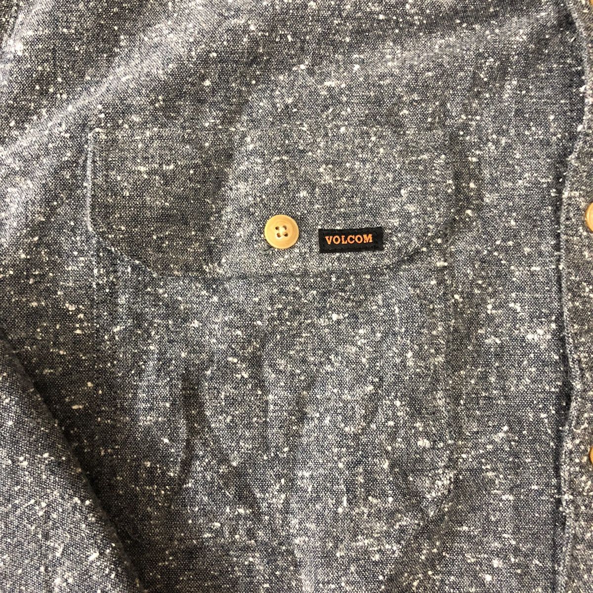 Flannel Volcom Flannel with Double Pocket Dark Grey Color Size US L / EU 52-54 / 3 - 6 Thumbnail