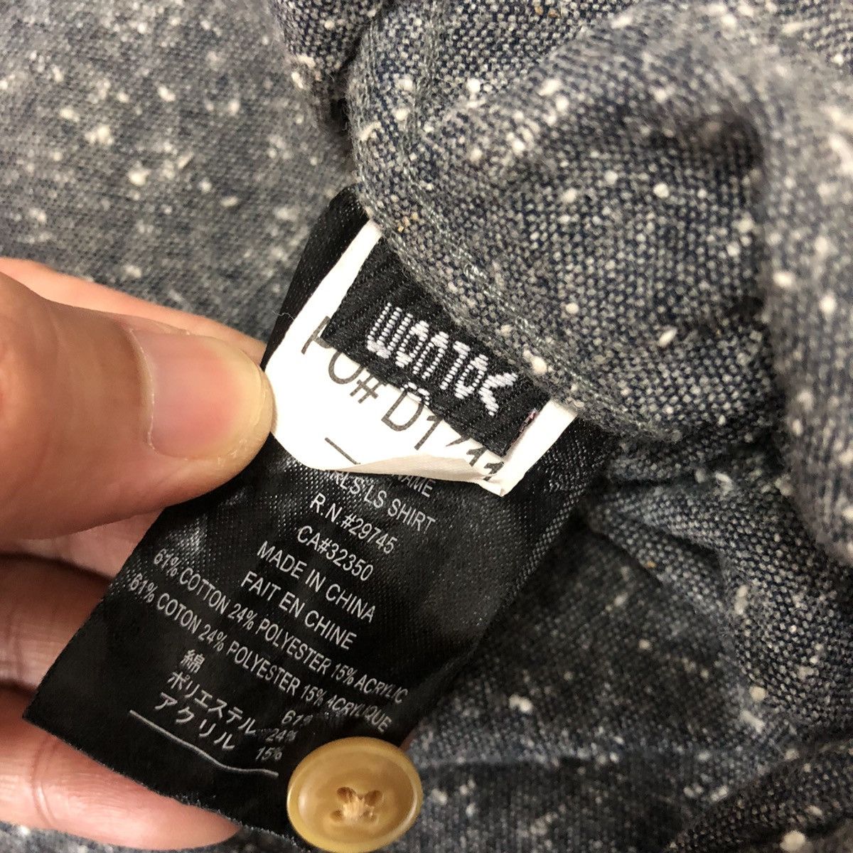 Flannel Volcom Flannel with Double Pocket Dark Grey Color Size US L / EU 52-54 / 3 - 9 Thumbnail