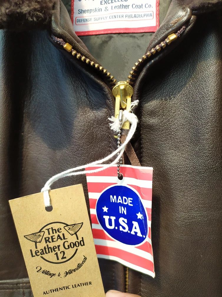 Excelled EXCELLED LEATHER USN JACKET FLYERS INTERMEDIATE TYPE G-1 Size US XL / EU 56 / 4 - 3 Thumbnail