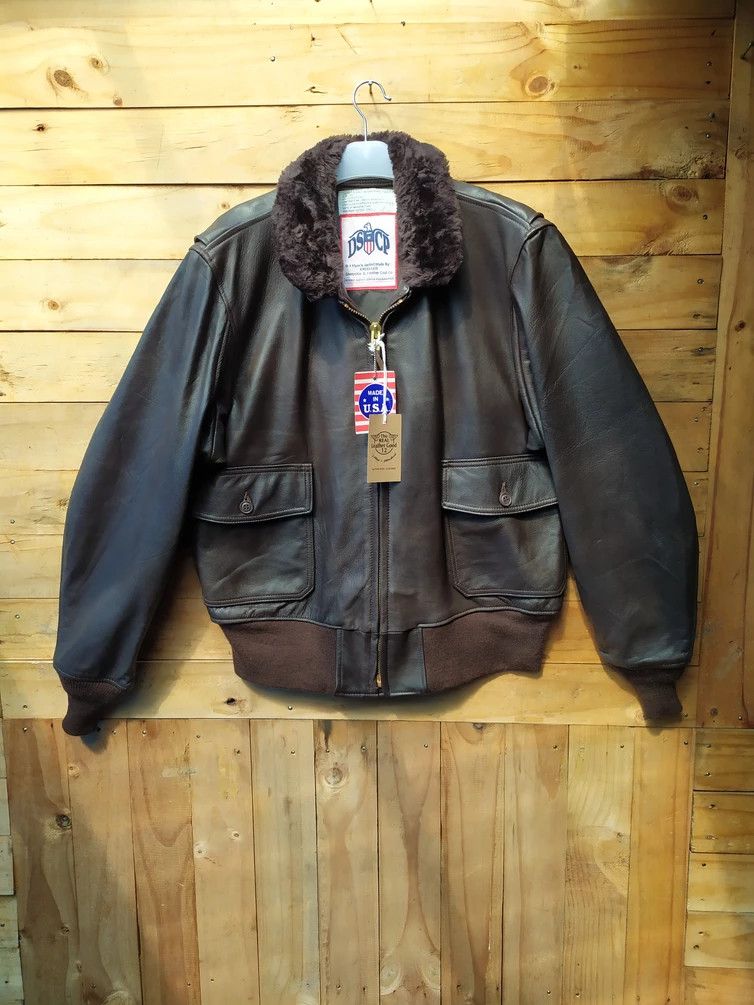 EXCELLED LEATHER USN JACKET FLYERS INTERMEDIATE TYPE G-1