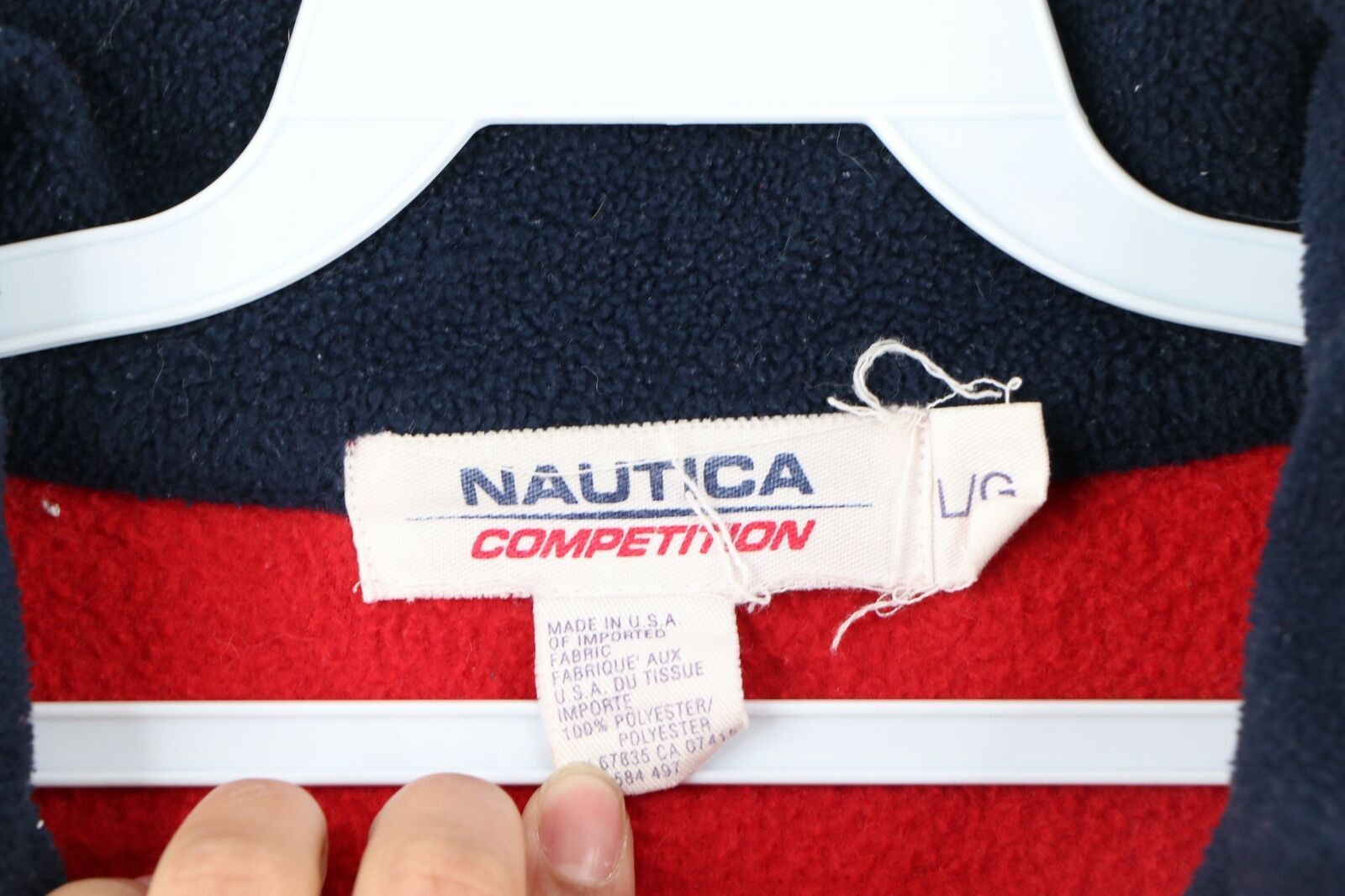 Vintage Vintage 90s Nautica Competition Pullover Fleece Sweater Size US L / EU 52-54 / 3 - 5 Thumbnail