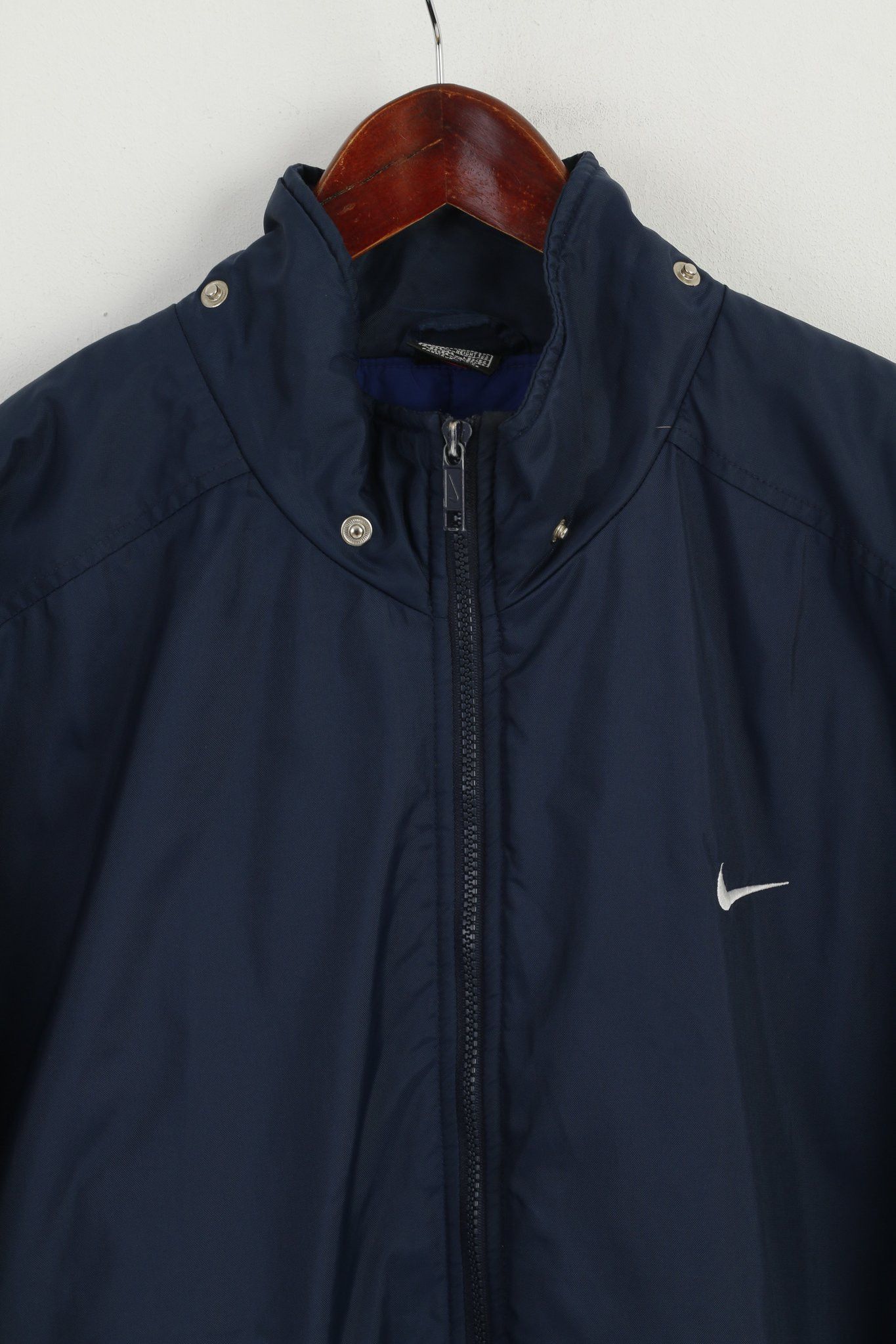 Nike × Vintage Nike Men L 183 Jacket Navy Nylon Waterproof Padded 6815 Size US L / EU 52-54 / 3 - 2 Thumbnail