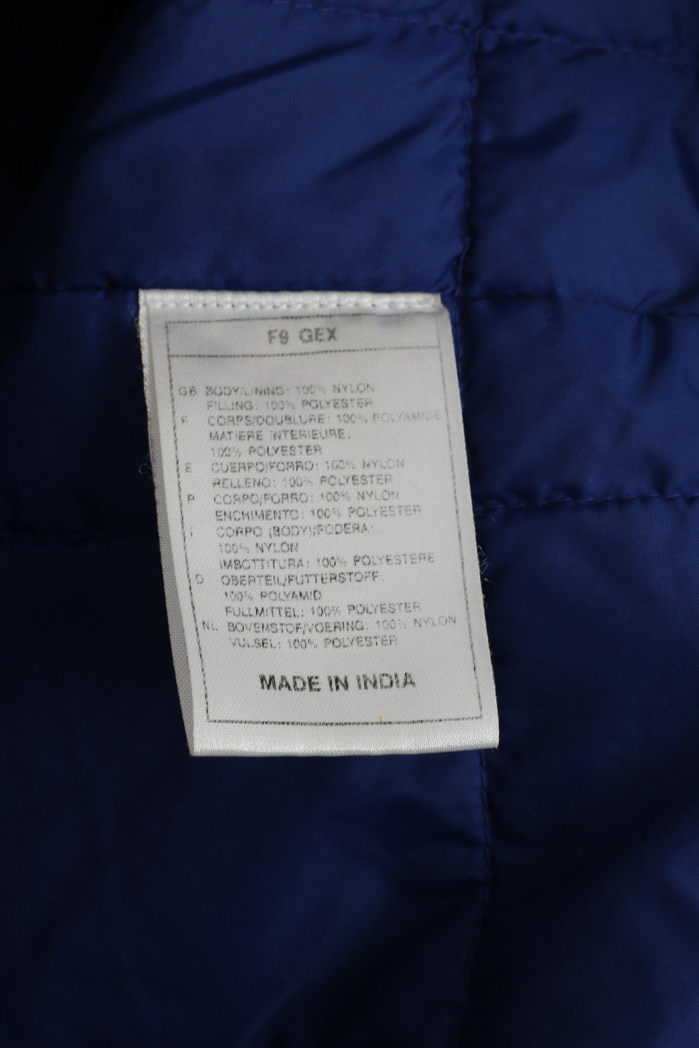 Nike × Vintage Nike Men L 183 Jacket Navy Nylon Waterproof Padded 6815 Size US L / EU 52-54 / 3 - 5 Thumbnail