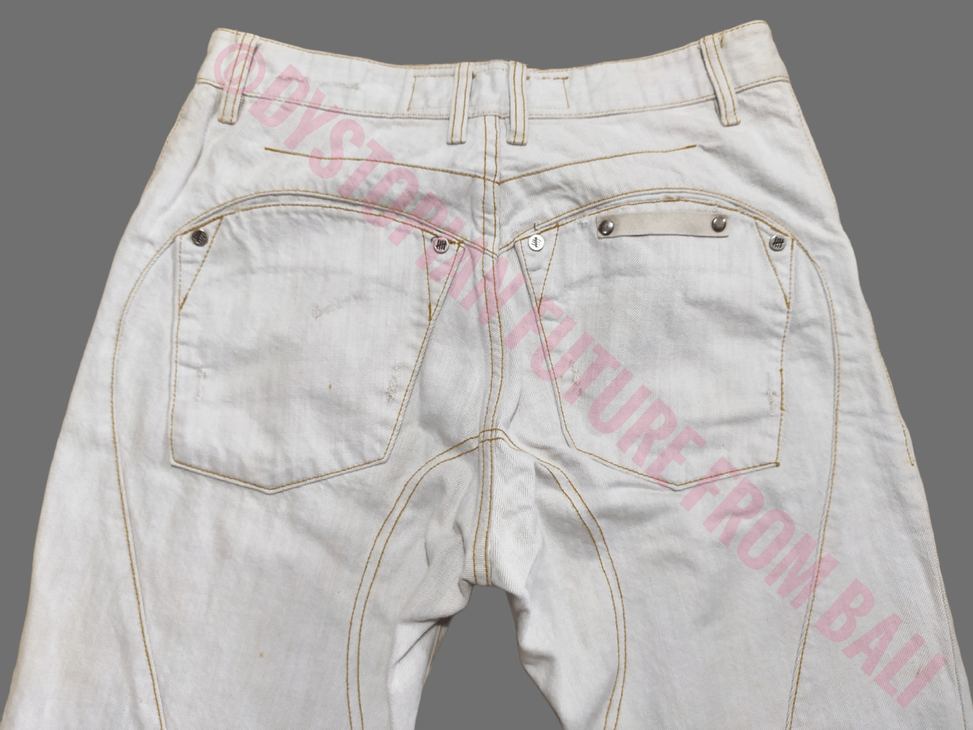 Undefeated Ivory Jeans Size US 32 / EU 48 - 9 Thumbnail