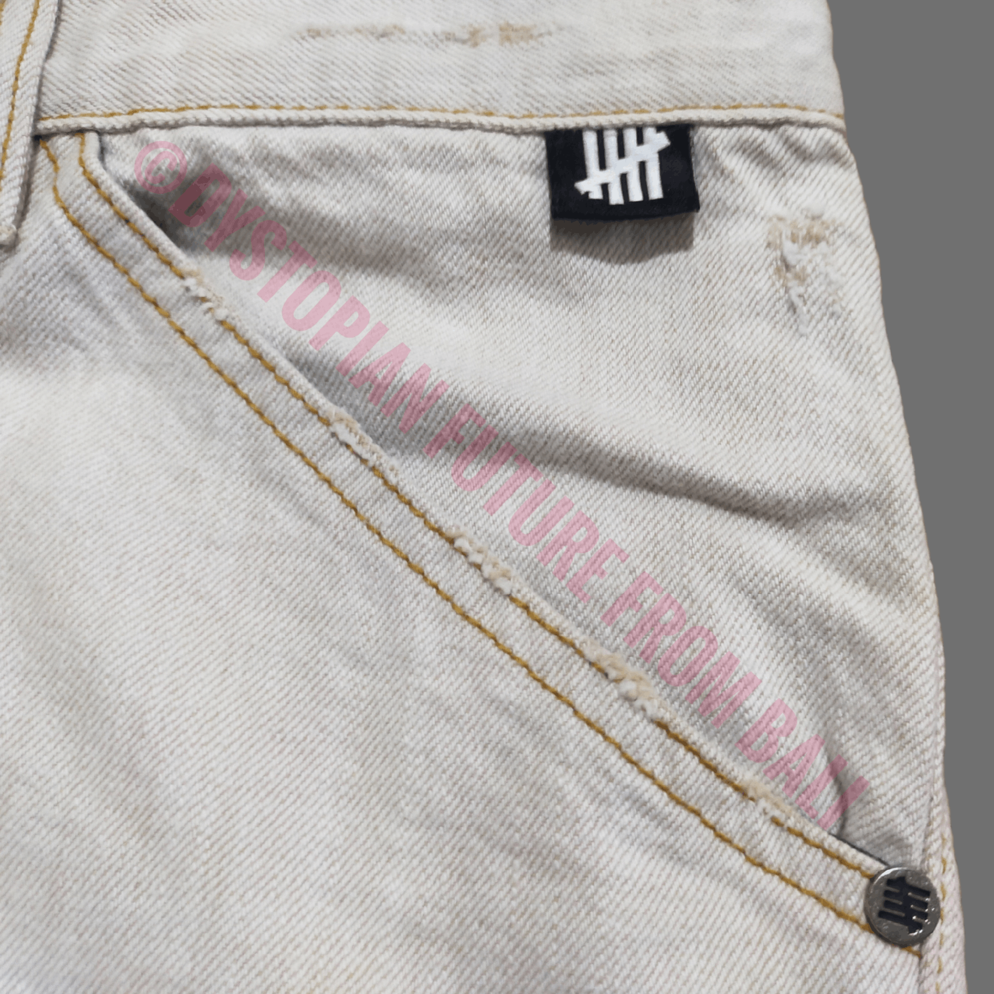 Undefeated Ivory Jeans Size US 32 / EU 48 - 8 Thumbnail