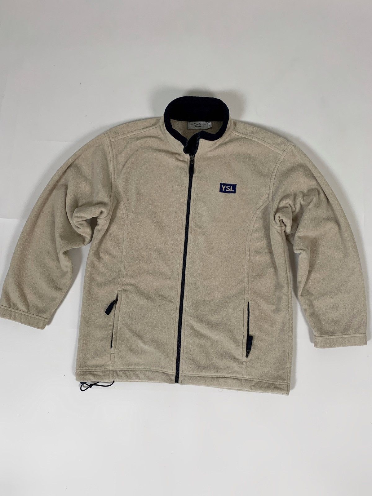 Vintage Yves Saint Laurent vintage fleece Sherpa light jacket long Size US L / EU 52-54 / 3 - 2 Thumbnail