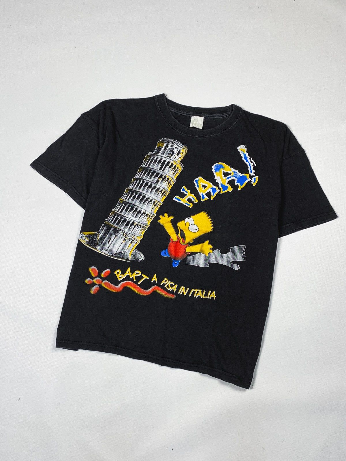 Vintage Bart Simpson Italy Tshirt sale Pisa size Medium blue