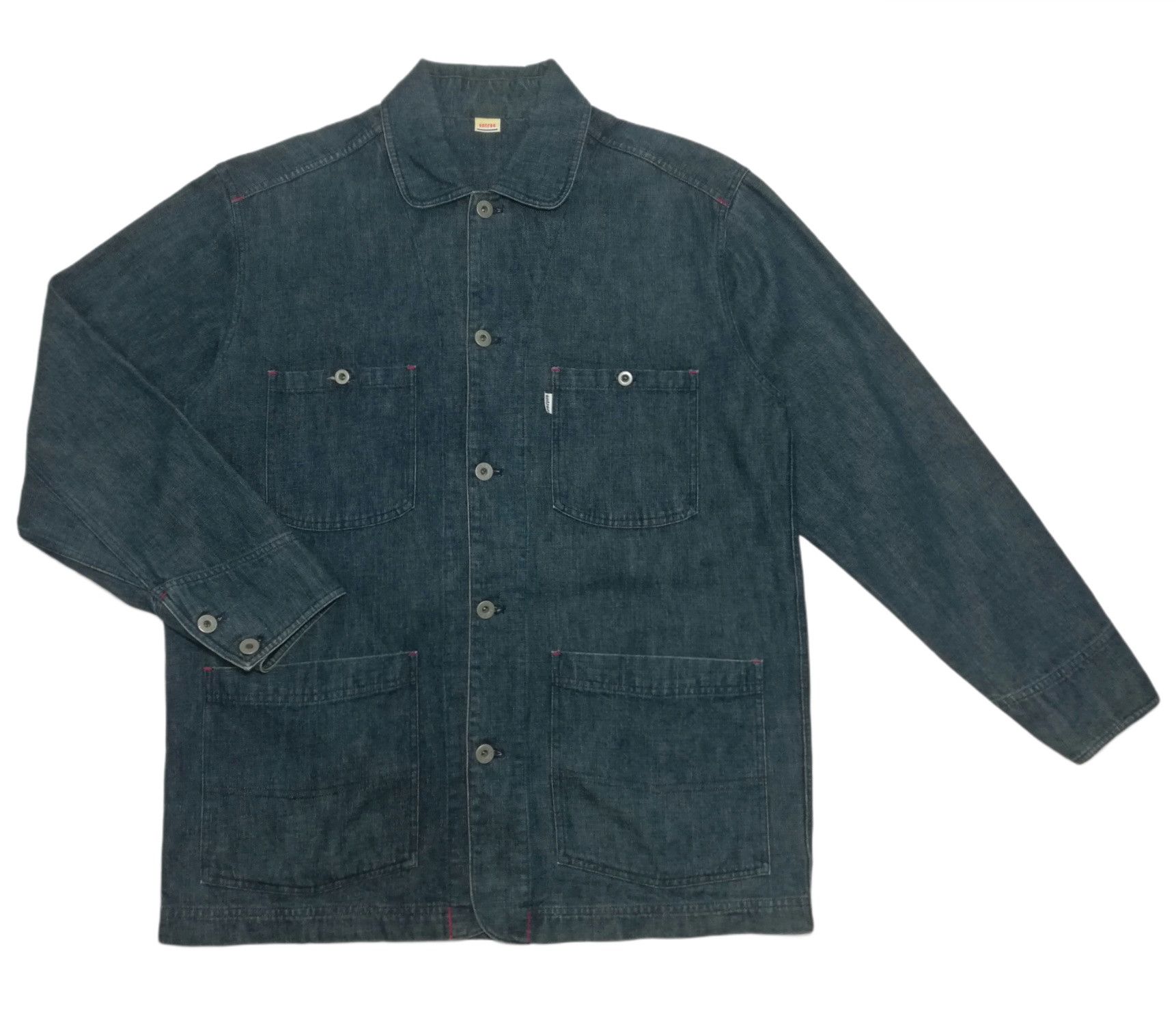 Japanese Brand 🔥Vintage Entree Denim Jeans Workwear Jacket Labour Large🔥 Size US L / EU 52-54 / 3 - 1 Thumbnail