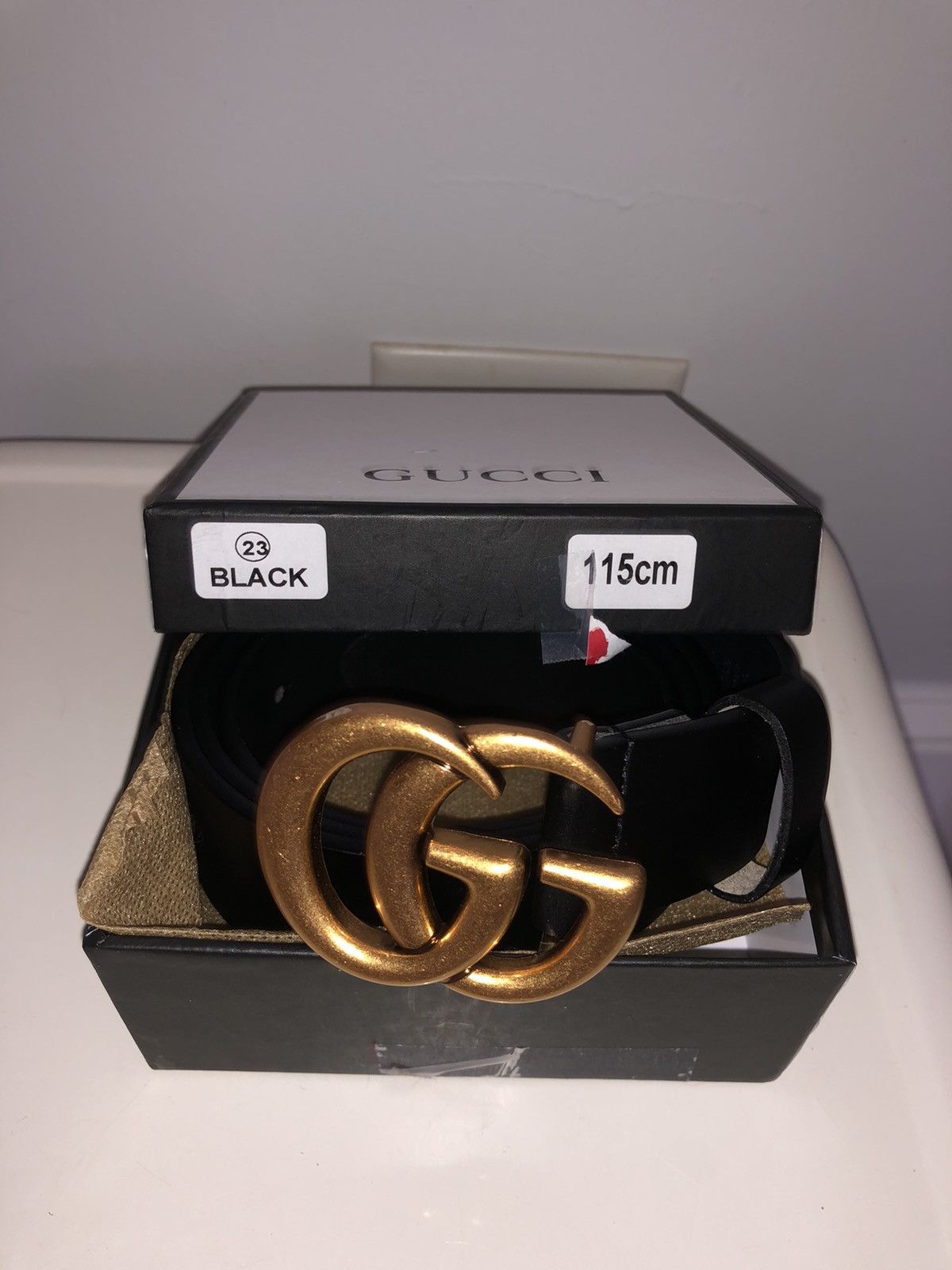 Gucci Black Leather Double G Gucci Belt Grailed