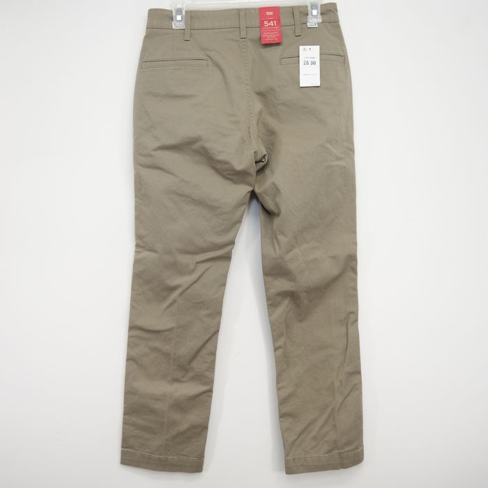 Levi's 541 Athletic Fit Chino Khaki Chino Dress Pants 28 x 30 Grailed