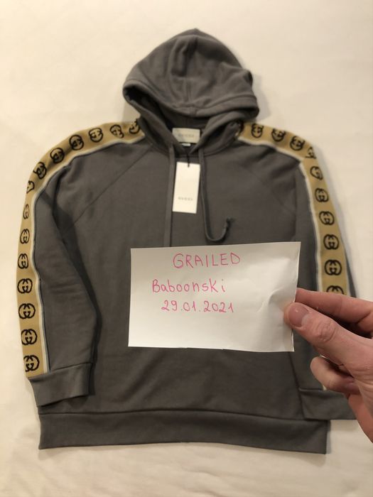 Gucci logo 2024 tape hoodie