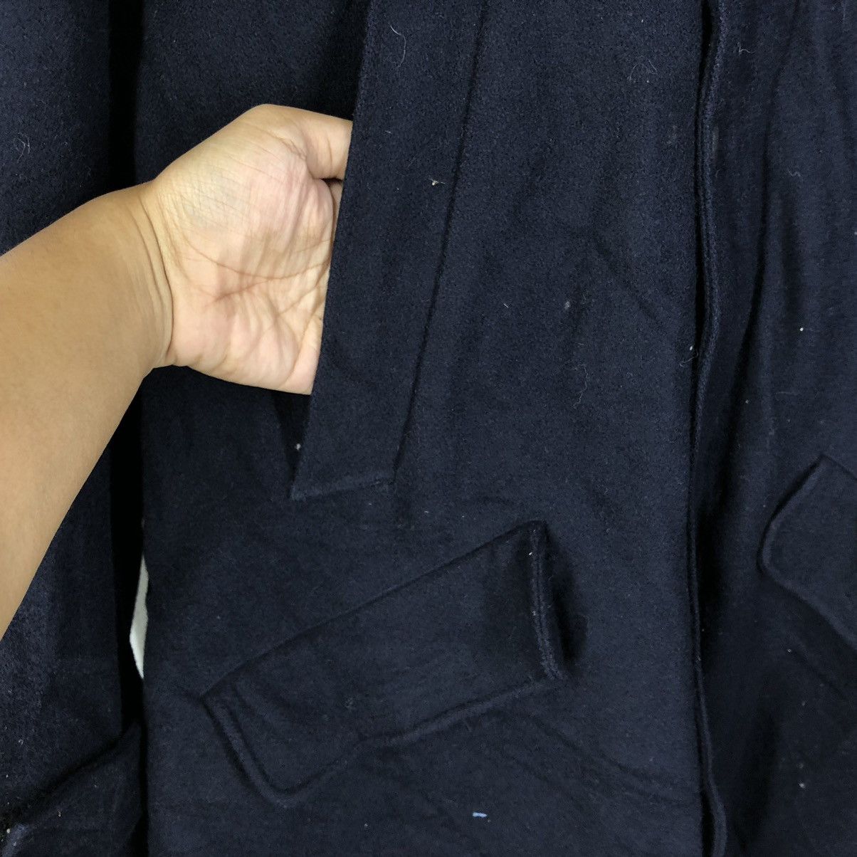 If Six Was Nine × Le Grande Bleu (L.G.B.) × PPFM PPFM Wool Hoodie Jacket Nice Design Size US L / EU 52-54 / 3 - 2 Thumbnail