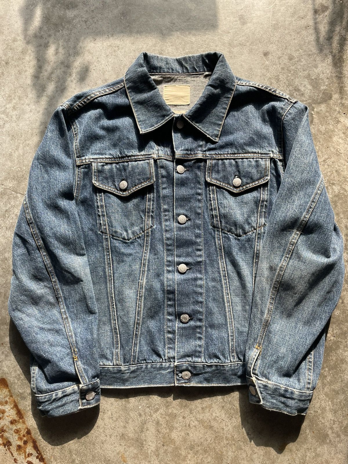 【HELMUT LANG Archive】CUTOFF DENIM JACKET Helmut Lang Denim Jacket, Size 42 IT