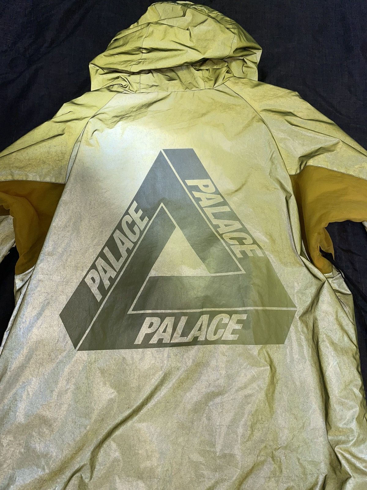 Palace Palace Deflector Jacket Yellow Reflective | Grailed