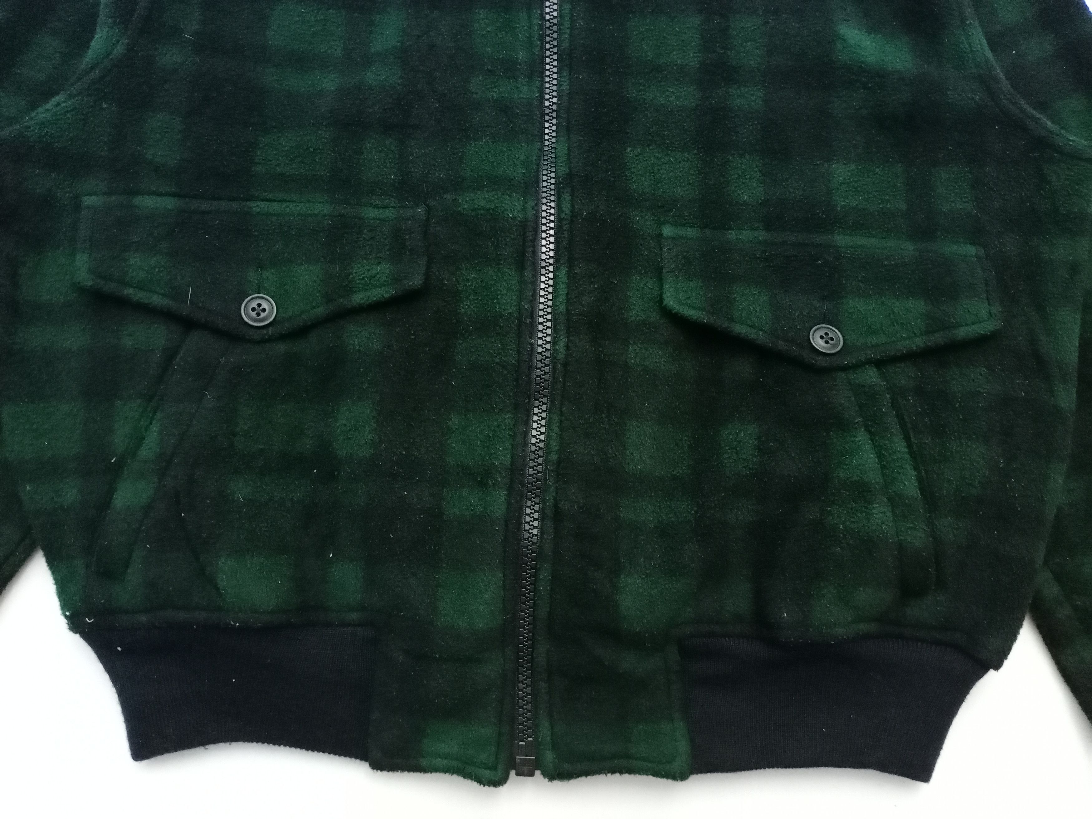 Polartec × Polo Ralph Lauren × Ralph Lauren Vintage Polo Fleece Checkered Double Pocket Jacket Size US L / EU 52-54 / 3 - 4 Thumbnail