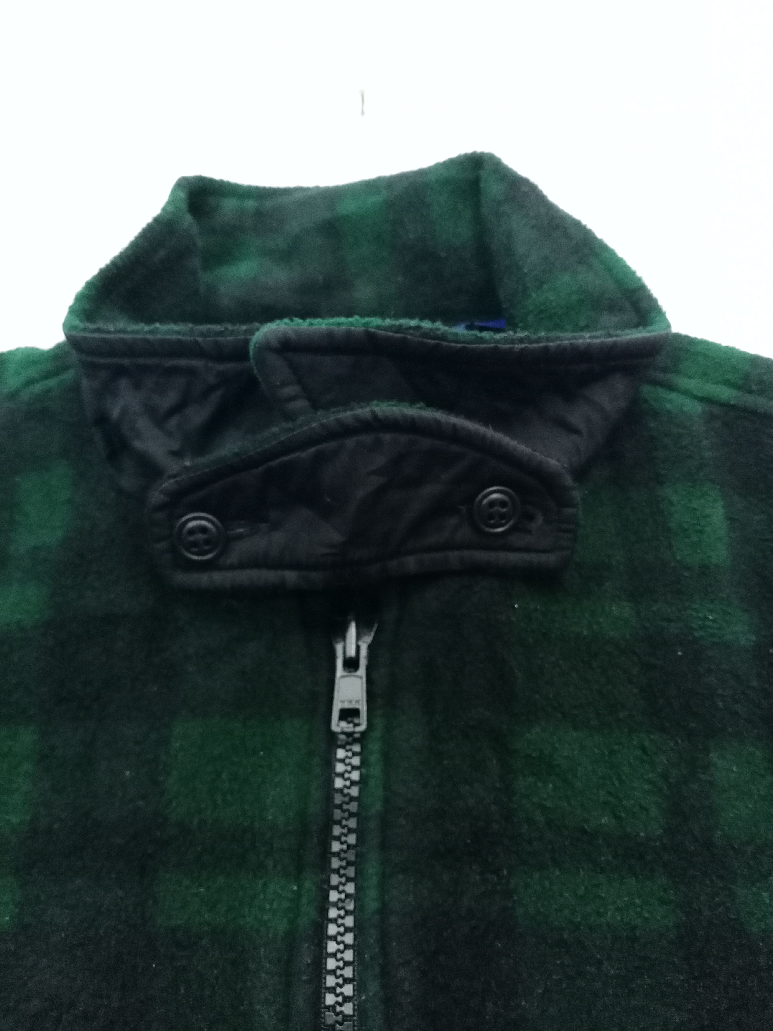 Polartec × Polo Ralph Lauren × Ralph Lauren Vintage Polo Fleece Checkered Double Pocket Jacket Size US L / EU 52-54 / 3 - 6 Thumbnail