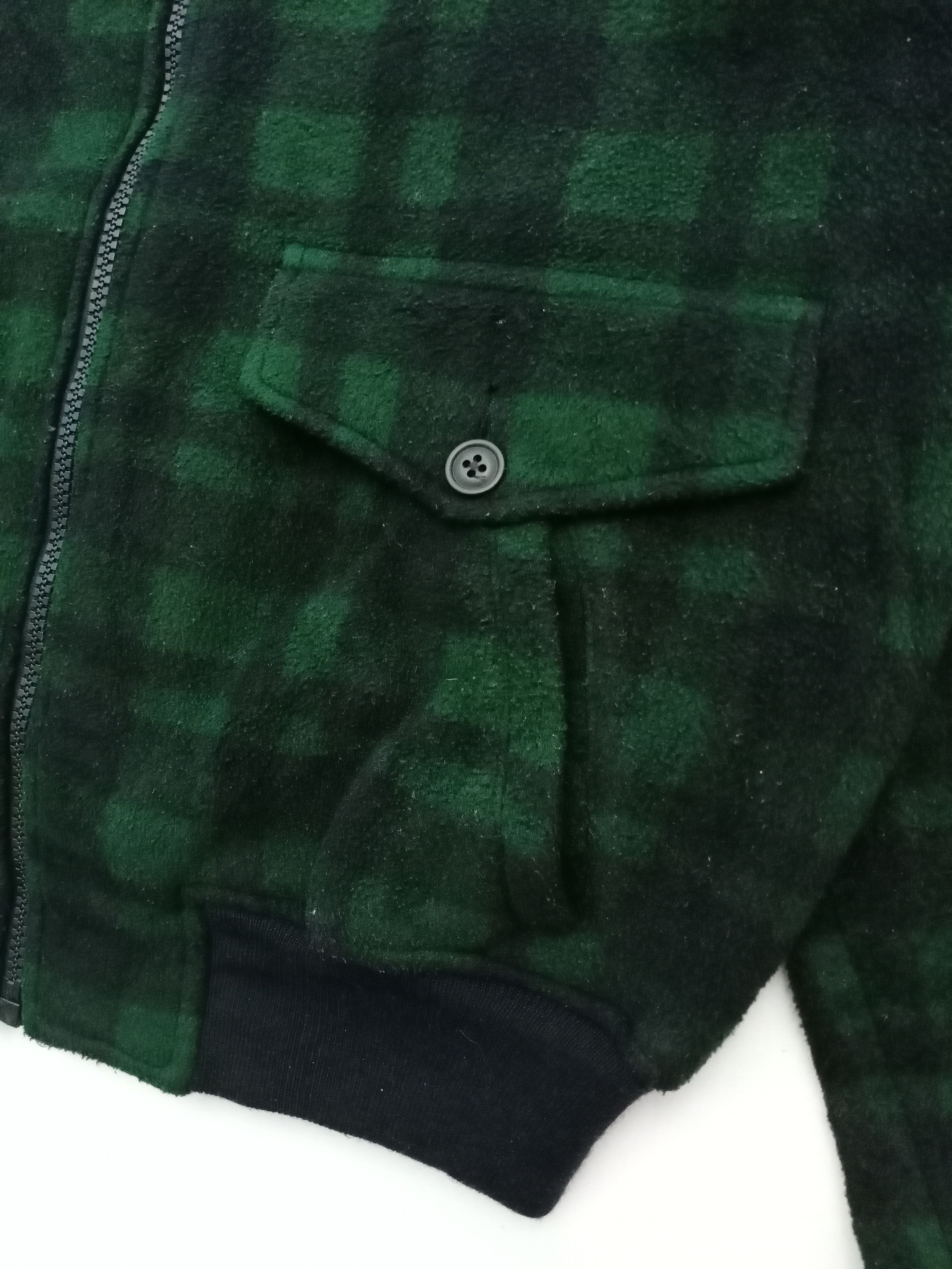 Polartec × Polo Ralph Lauren × Ralph Lauren Vintage Polo Fleece Checkered Double Pocket Jacket Size US L / EU 52-54 / 3 - 7 Thumbnail