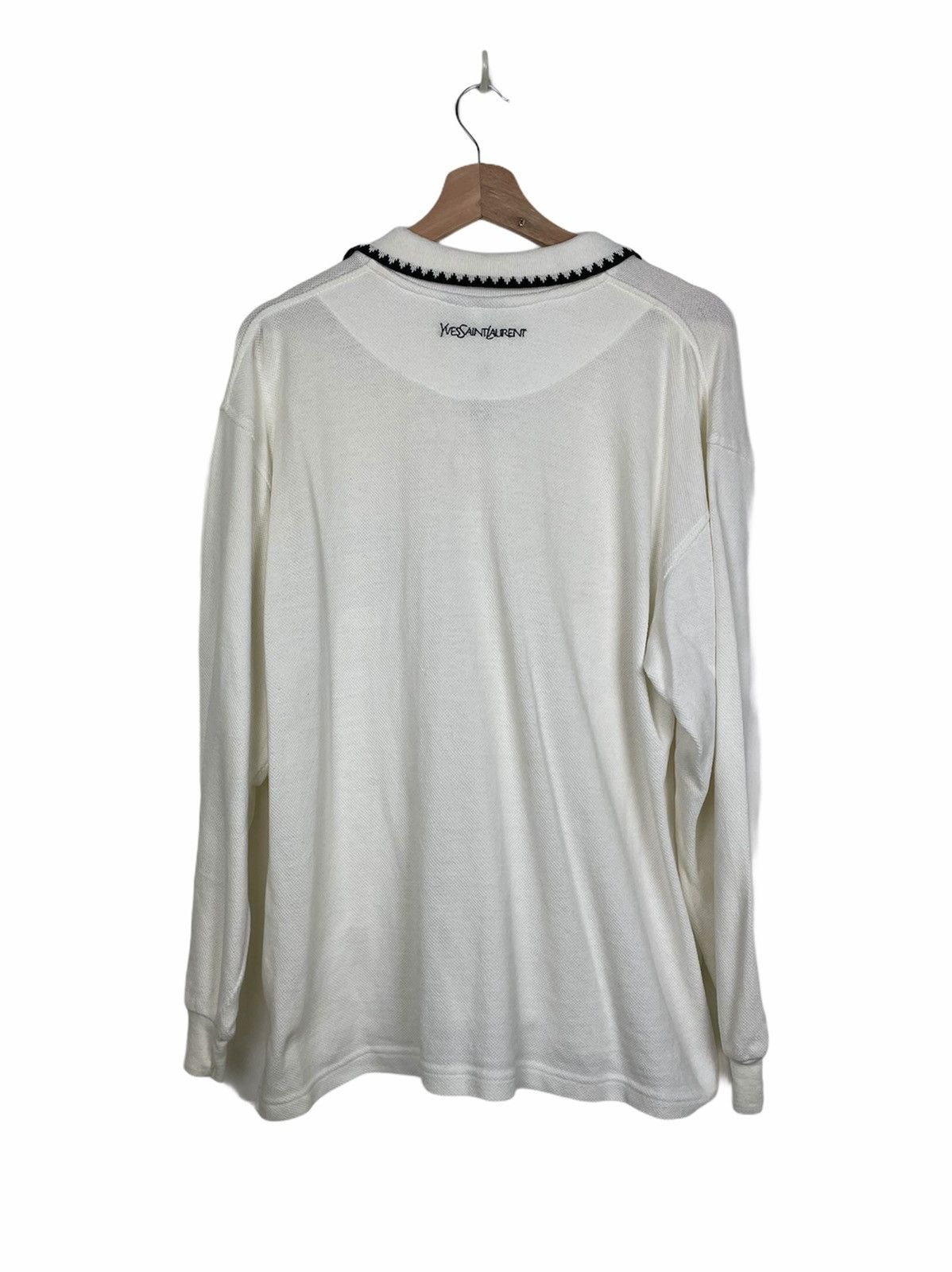 Vintage × Yves Saint Laurent 90s YSL Pour Homme | FW89–FW91 Tribal Knit Italy Size US L / EU 52-54 / 3 - 2 Thumbnail