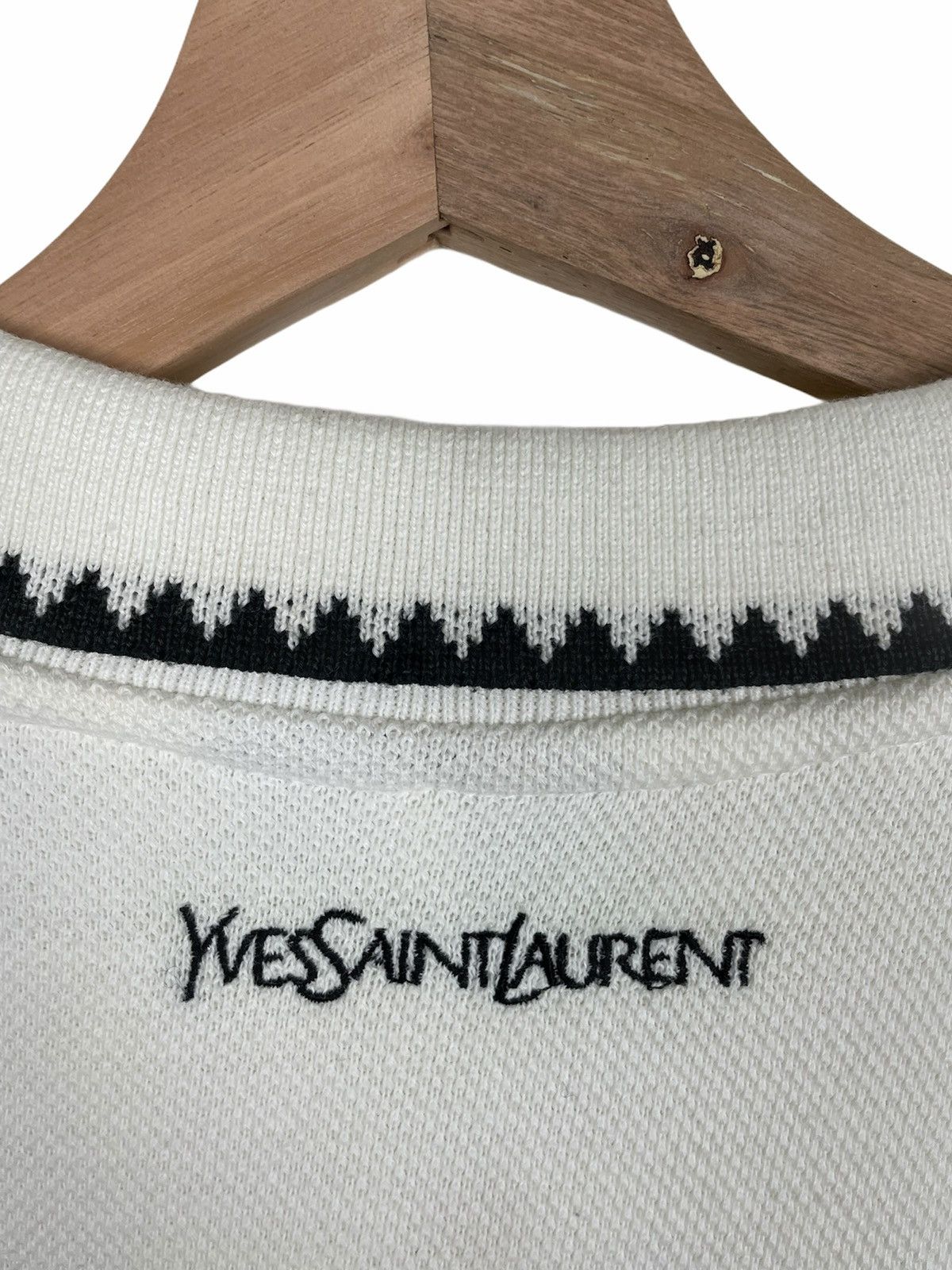 Vintage × Yves Saint Laurent 90s YSL Pour Homme | FW89–FW91 Tribal Knit Italy Size US L / EU 52-54 / 3 - 4 Thumbnail