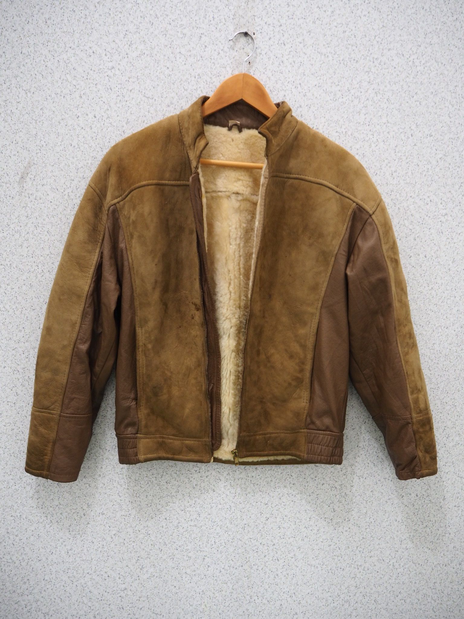 Other Sherpa Leather Biker Jacket G.L Bowron Co Ltd New Zealand Size US M / EU 48-50 / 2 - 1 Thumbnail