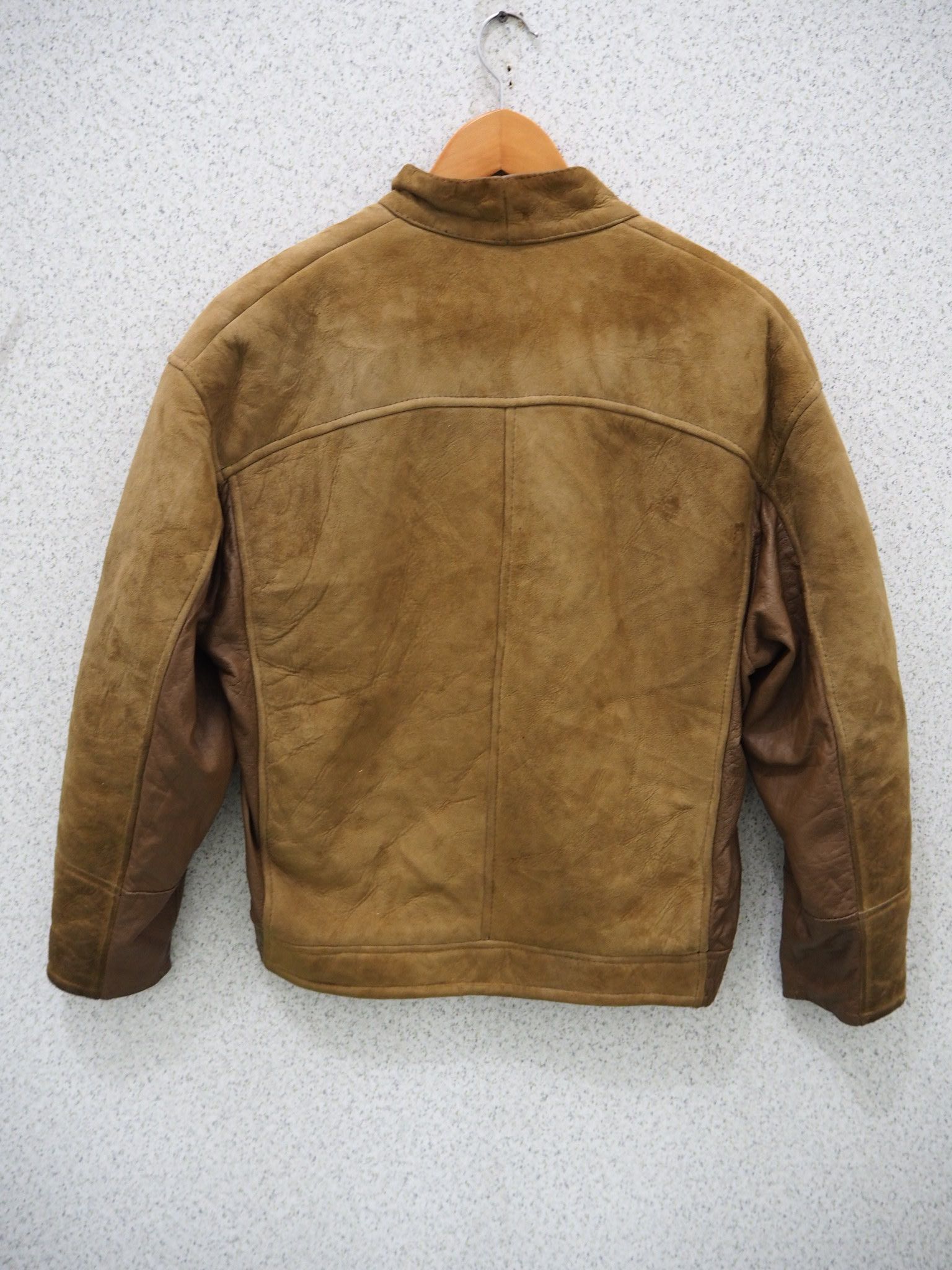 Other Sherpa Leather Biker Jacket G.L Bowron Co Ltd New Zealand Size US M / EU 48-50 / 2 - 2 Thumbnail