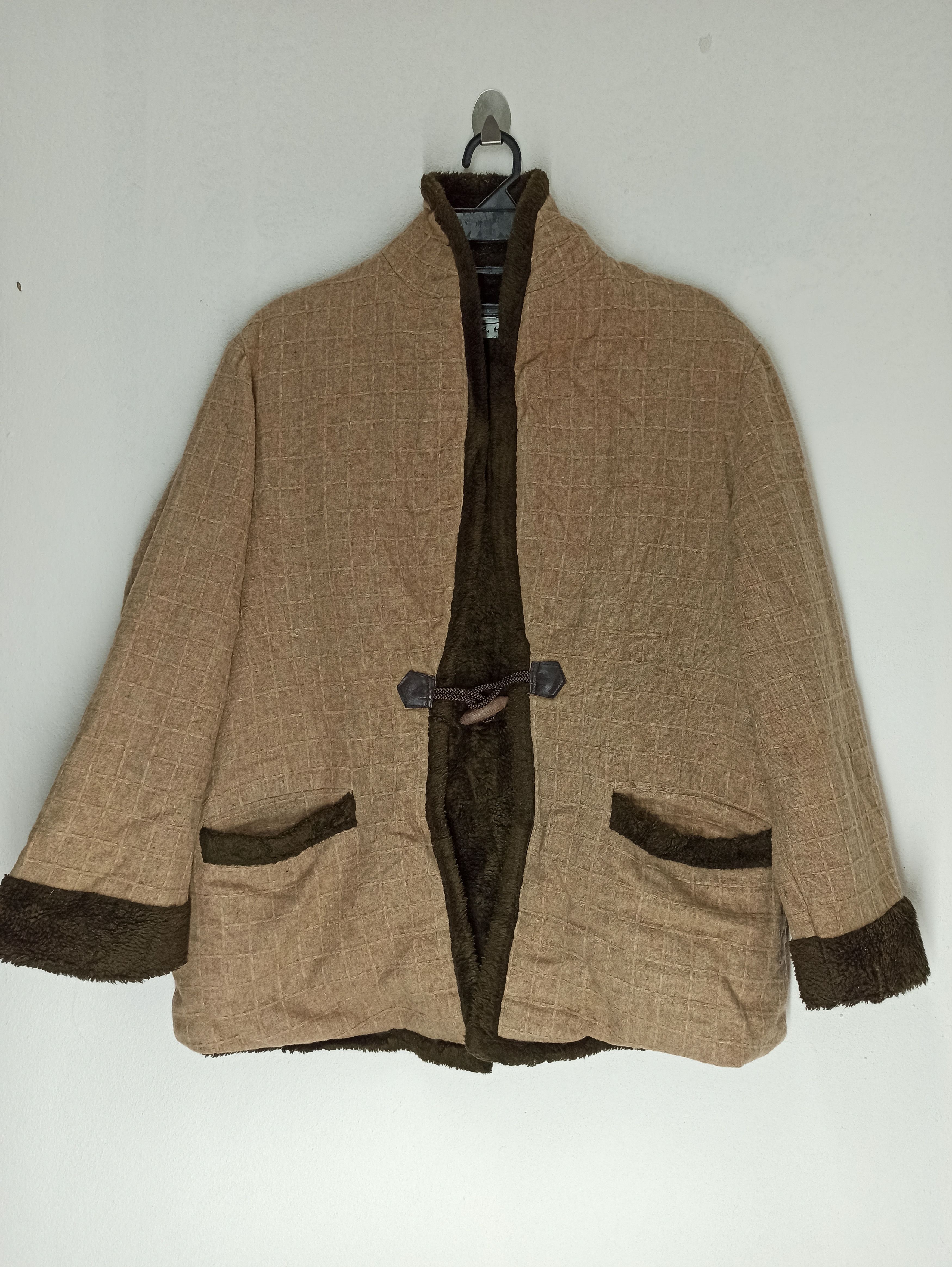 Vintage Cardigan Kimono Wool by Custom Eight Size US M / EU 48-50 / 2 - 2 Thumbnail
