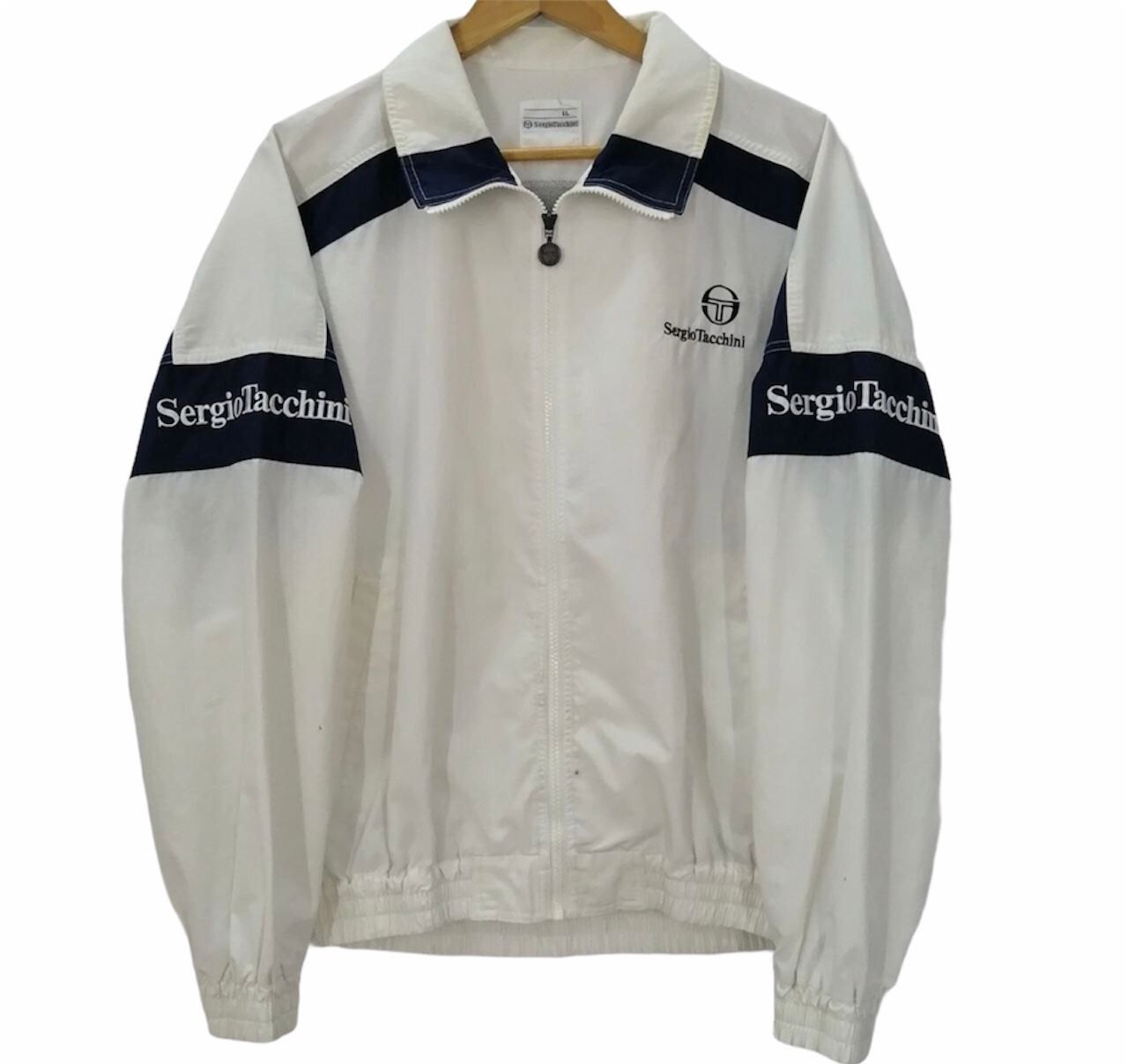 Sergio Tacchini 🔥Vintage Sergio Tacchini Windbreaker Sport Jacket Size US XL / EU 56 / 4 - 1 Thumbnail