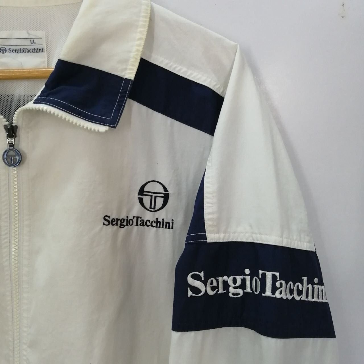 Sergio Tacchini 🔥Vintage Sergio Tacchini Windbreaker Sport Jacket Size US XL / EU 56 / 4 - 2 Thumbnail