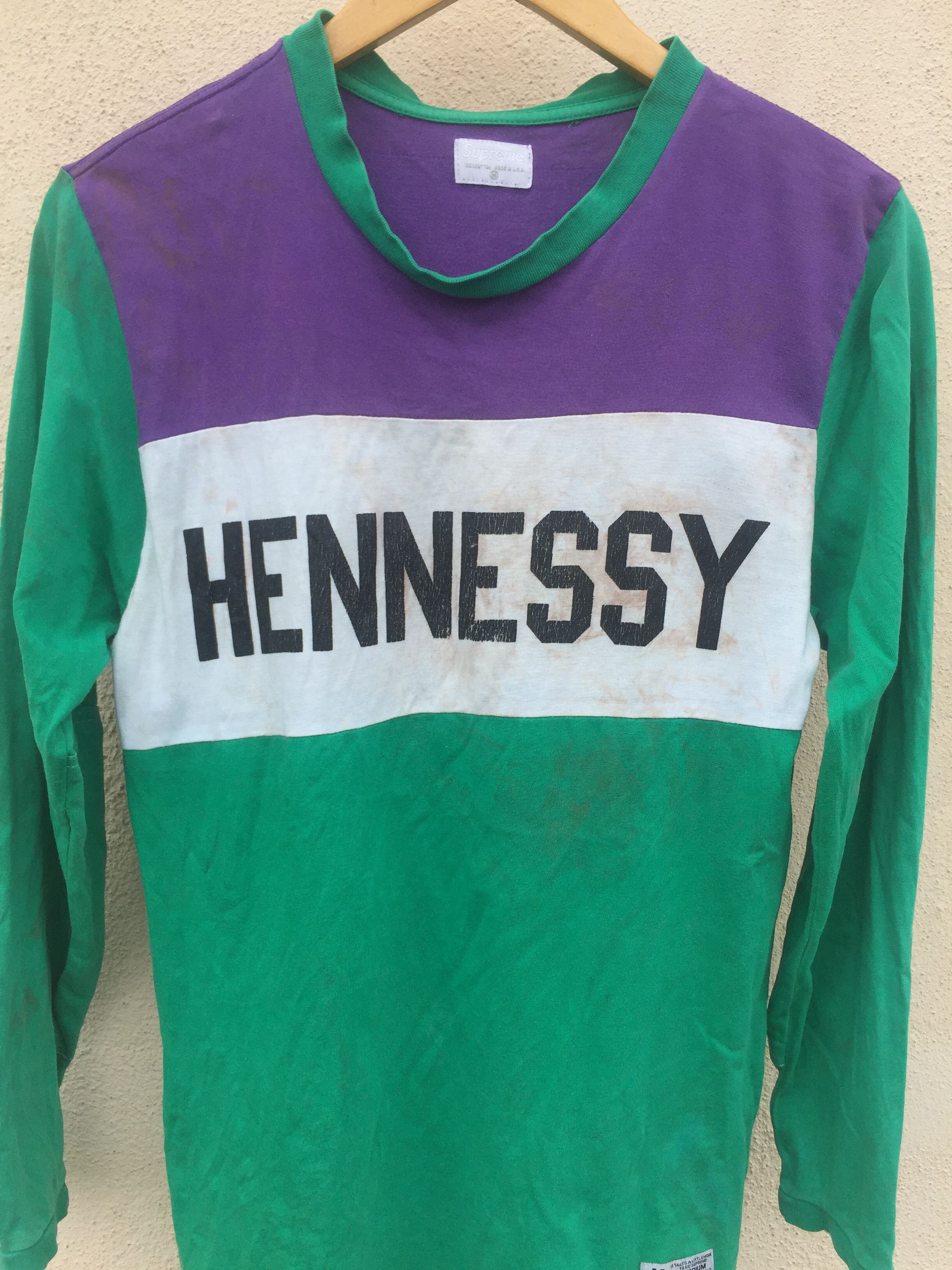 Supreme Supreme Hennessy Very Worn / Rip and Dirt Shirts Size US M / EU 48-50 / 2 - 2 Thumbnail