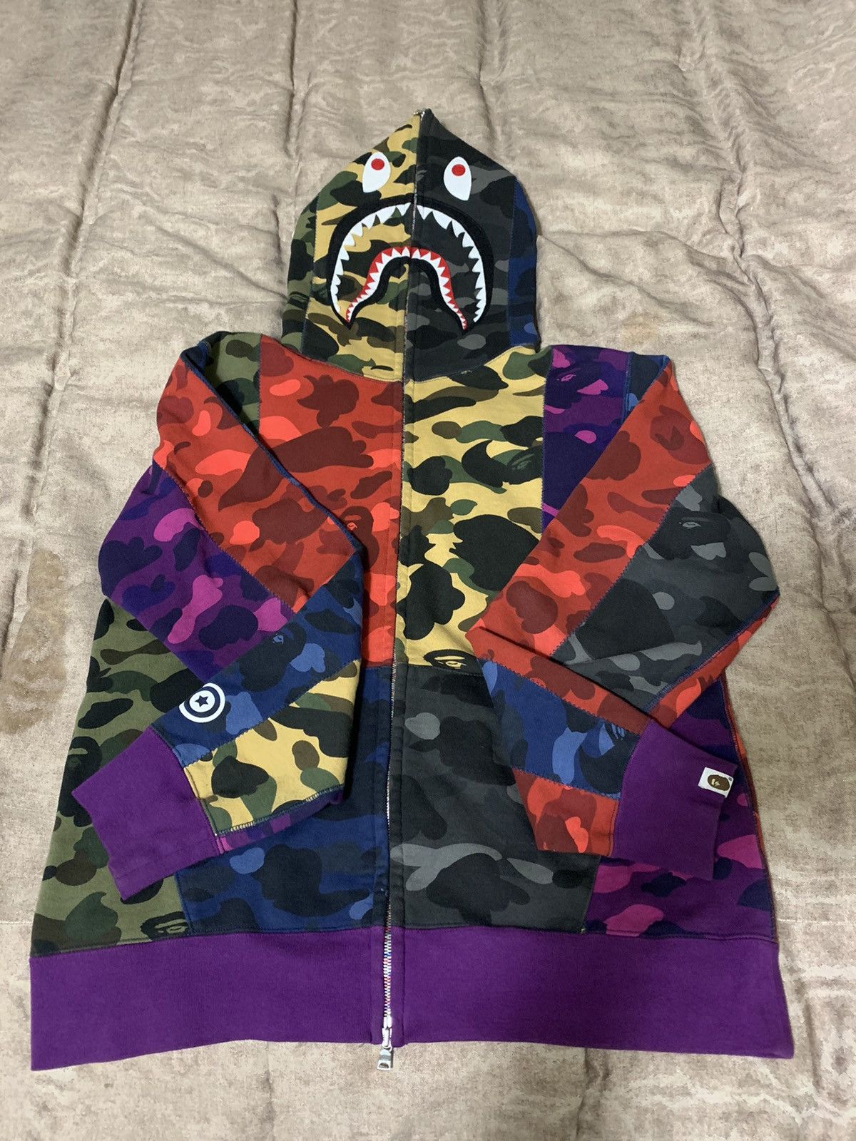 Bape crazy color mix camo hotsell