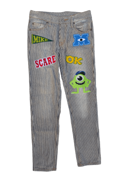 Disney Vintage Monsters Inc pants hickory design Size US 29 - 1 Thumbnail