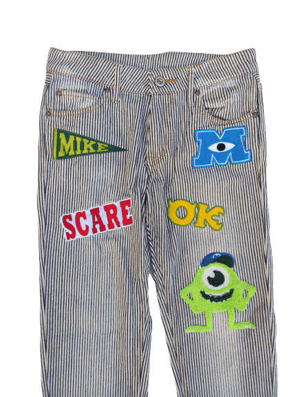 Disney Vintage Monsters Inc pants hickory design Size US 29 - 4 Thumbnail