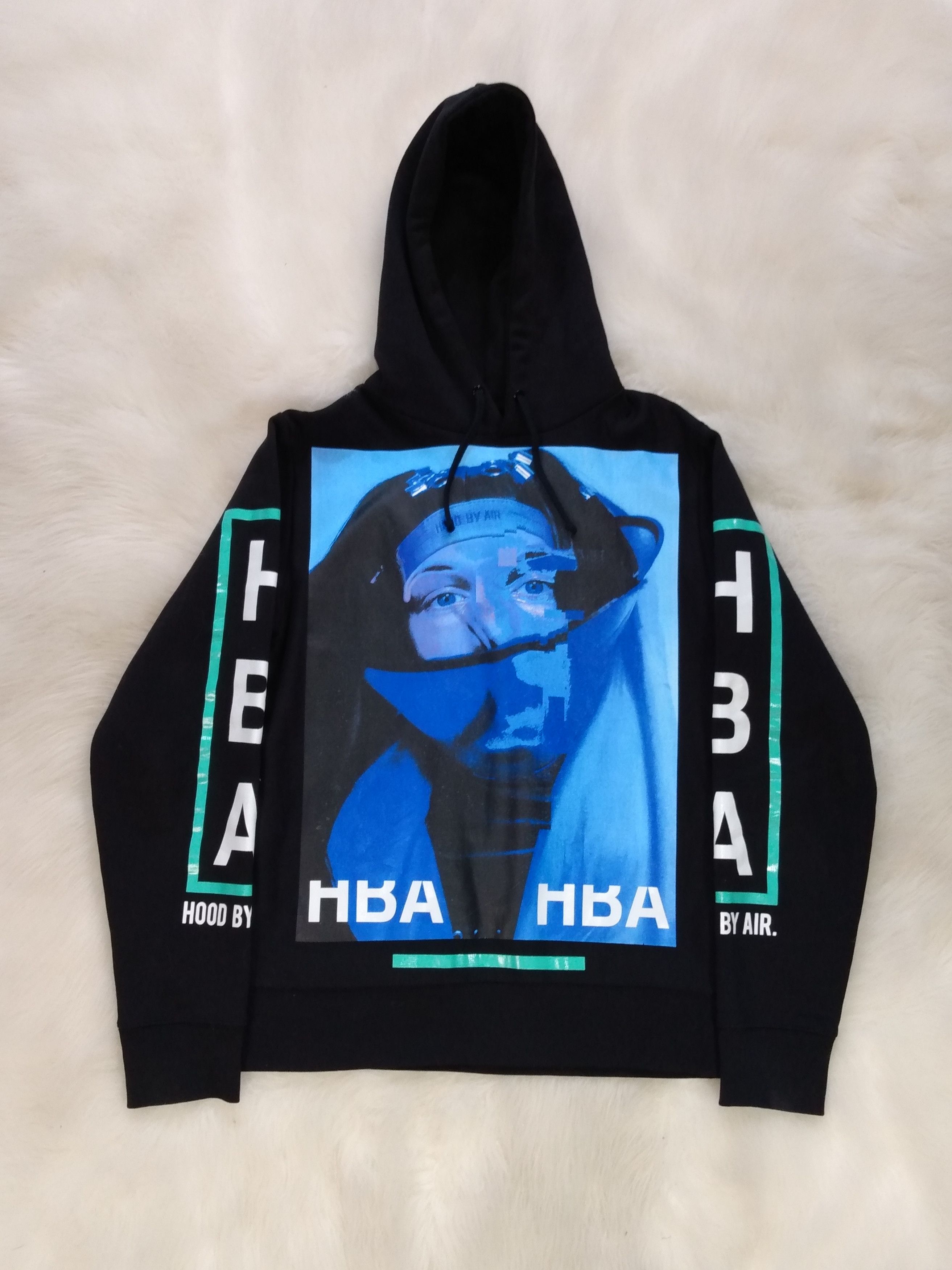 Hood By Air Hood By Air Black & Blue Dreamer Hoodie | Grailed