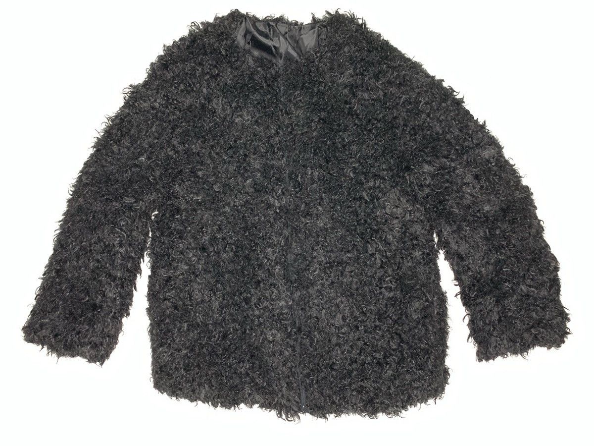 Japanese Brand Japanese Brand Synthetic Fur Mohair Black Jacket Size US S / EU 44-46 / 1 - 1 Thumbnail