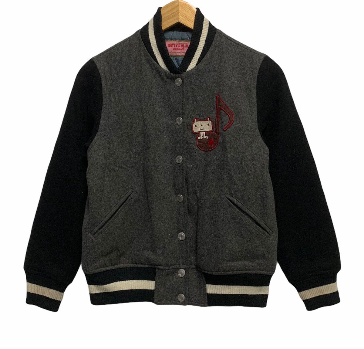 Hysteric Glamour 🇯🇵Vintage Japan Betty's Blue Wool Varsity Jacket Size US S / EU 44-46 / 1 - 2 Thumbnail