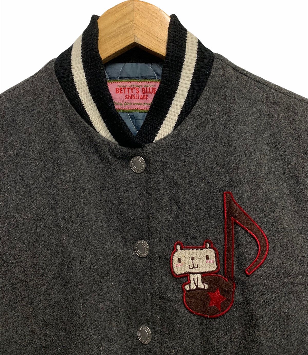 Hysteric Glamour 🇯🇵Vintage Japan Betty's Blue Wool Varsity Jacket Size US S / EU 44-46 / 1 - 3 Thumbnail